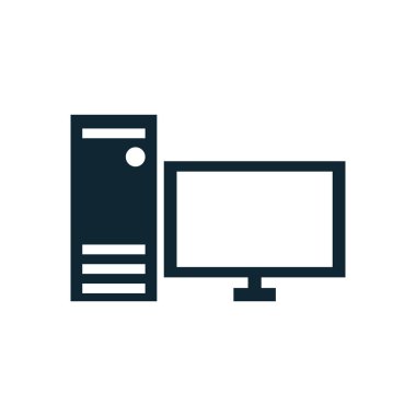 bilgisayar masaüstü cihaz yalıtılmış simge