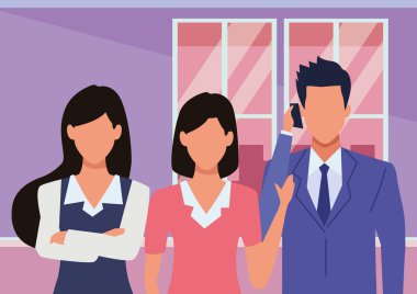 Araçları ile Yönetici iş çalışanları