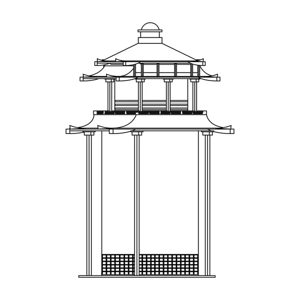 Chinese landmarks design — Stock Vector