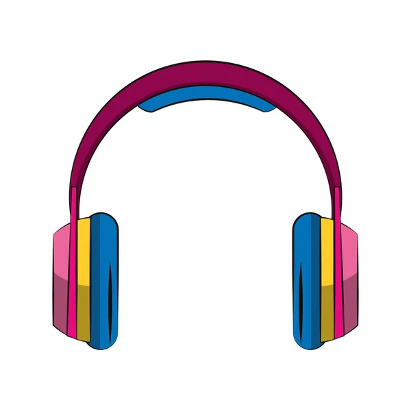 Imagen icono auriculares — Vector de stock