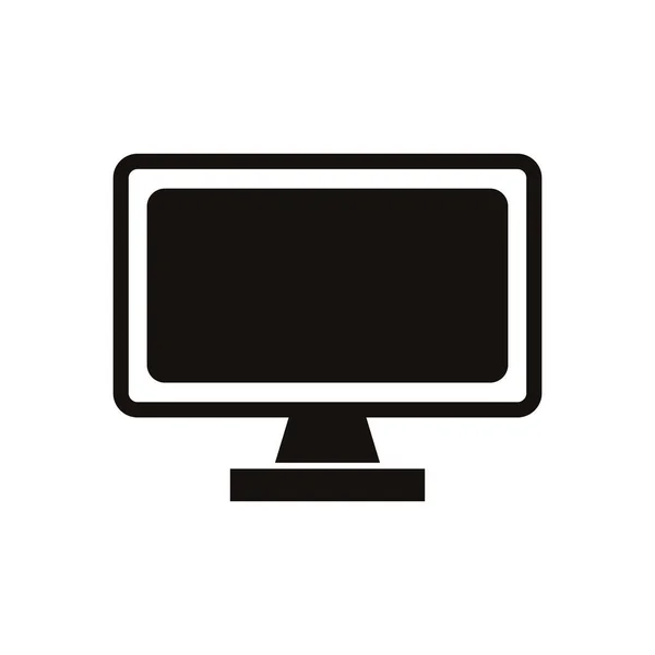 Desktop computer apparaat geïsoleerd pictogram — Stockvector