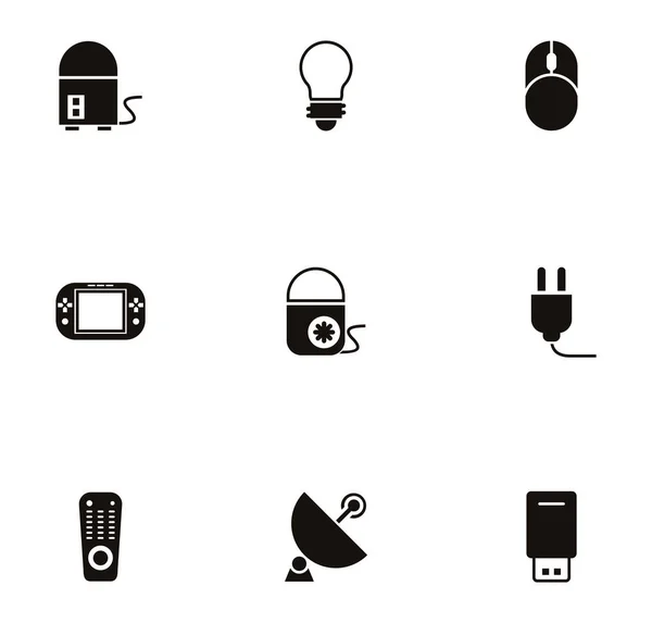 Bundle of electronics devices icons — 스톡 벡터