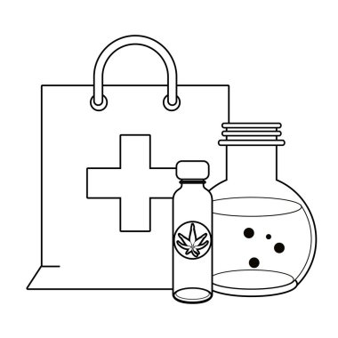 siyah beyaz esrar martihuana sativa kenevir karikatür