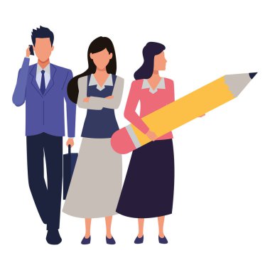 Araçları ile Yönetici iş çalışanları