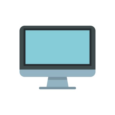 masaüstü monitörü bilgisayar izole simgesi