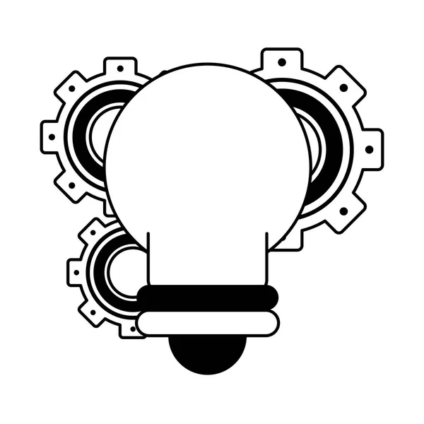 Light bulb idea cartoon — Stock Vector