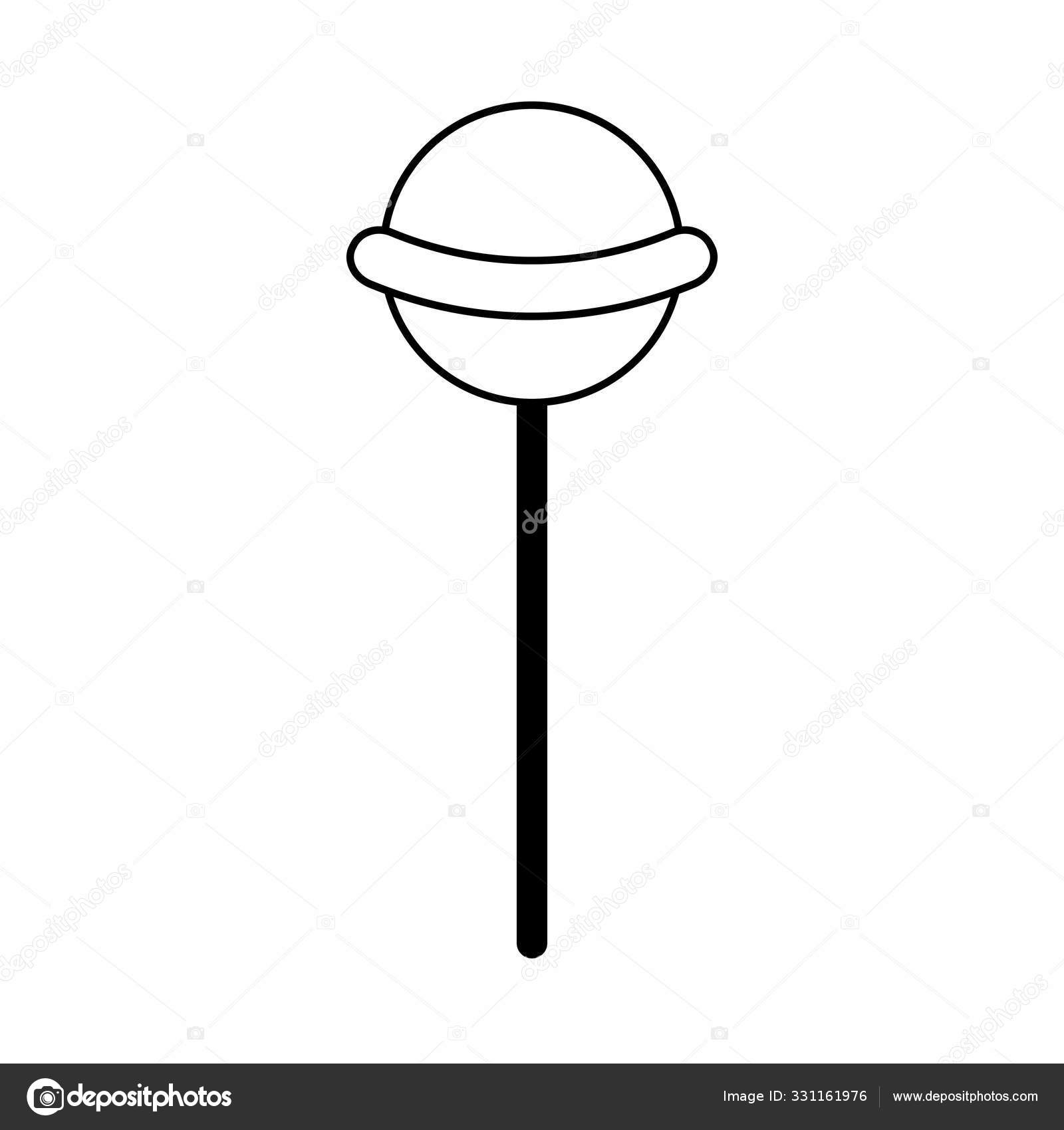 Lollipop sweet candy sugar cartoon in black and white Stock Vector Image by ©jemastock #331161976 Lollipop sweet candy sugar cartoon in black and white Stock Vector Image by ©jemastock #331161976