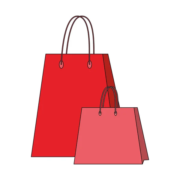 Shopping Einzelhandel Geschäft Cartoon — Stockvektor