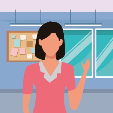 Yönetici iş kadını tebrik ve tutma belgesi