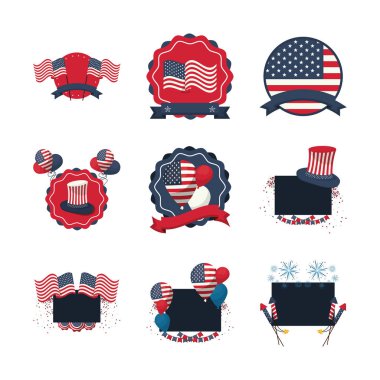 bundle of usa set icons