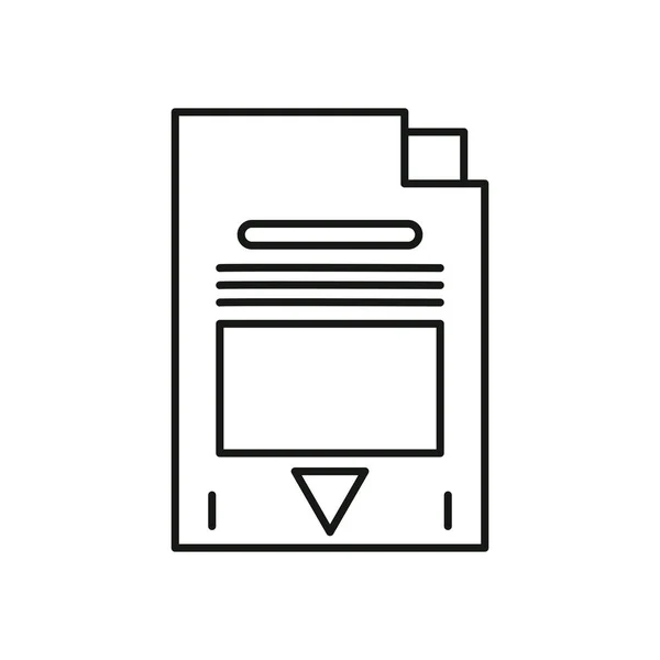 Icône du magasin de carte sd — Image vectorielle