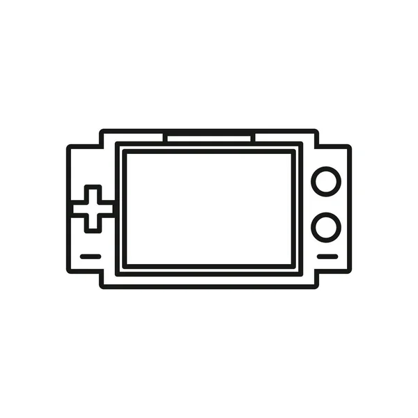 Icône de dispositif portable de jeu vidéo — Image vectorielle