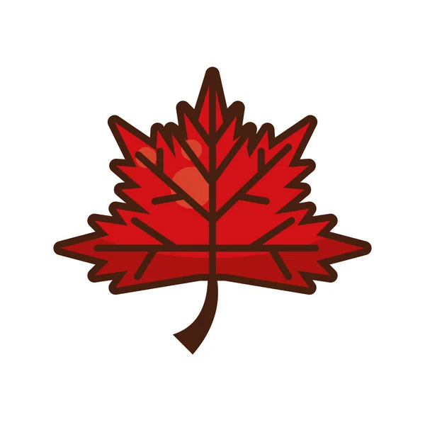 Осенняя икона листа благодарения — стоковый вектор