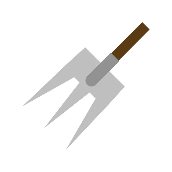 Изолированная иконка с граблями — стоковый вектор