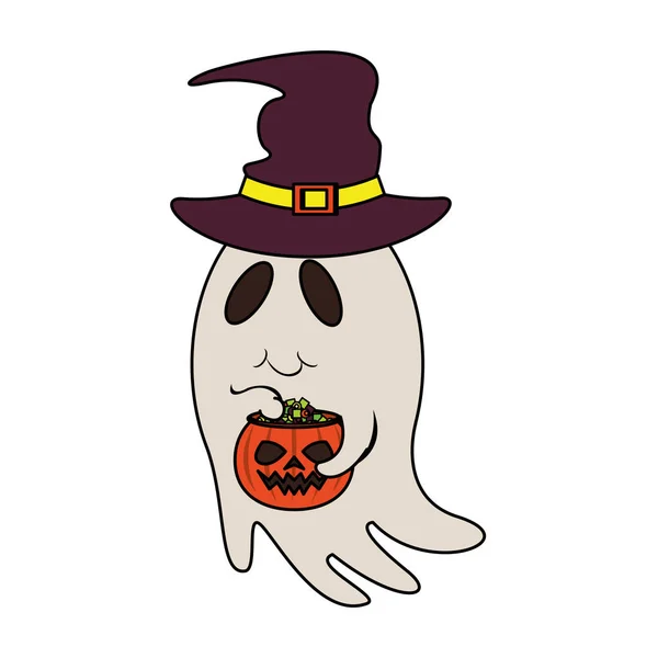 Halloween outubro assustador celebração cartoon —  Vetores de Stock