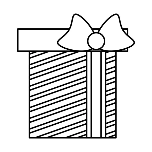Frohe Weihnachten Geschenk Geschenk Ikone — Stockvektor