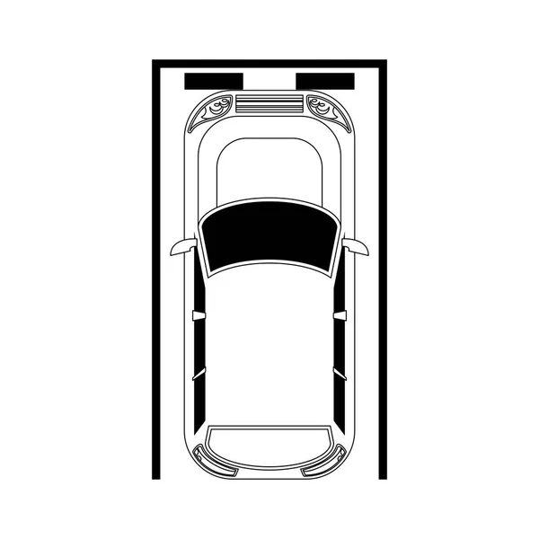 Diseño de coche y aparcamiento — Vector de stock