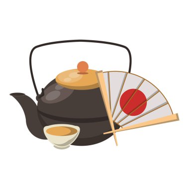 Japon dökme demir çaydanlığı.