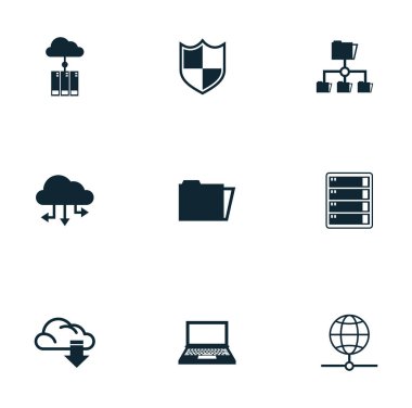 veri merkezi kümesi simgeleri paketi