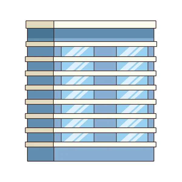 Diseño colorido del icono del edificio de la ciudad — Archivo Imágenes Vectoriales