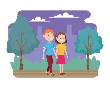 Sahadaki genç çiftler