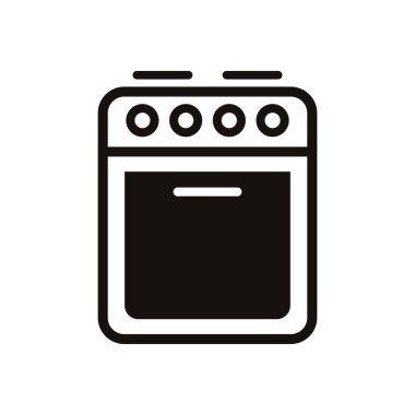 fırın ev aygıtı izole edilmiş simge