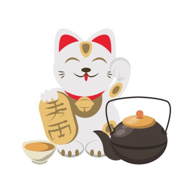Maneki neko kedi tasarımı