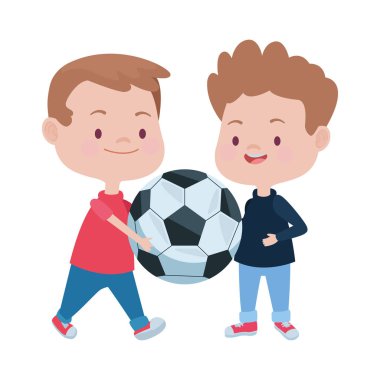 Balon karakterli şirin çocuklar.