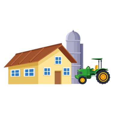 çiftlik evi ve ambar simgesi tasarımı