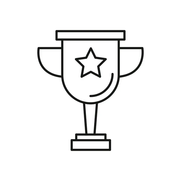 Puchar nagrody izolowane ikona — Wektor stockowy