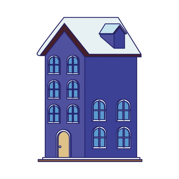 Icono de la casa residencial, diseño colorido — Archivo Imágenes Vectoriales