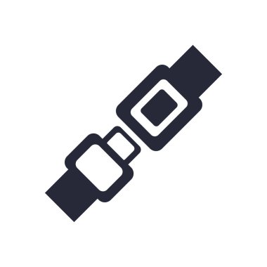 araba emniyet kemeri montaj parçası düz simge