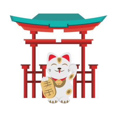 Maneki neko kedi tasarımı