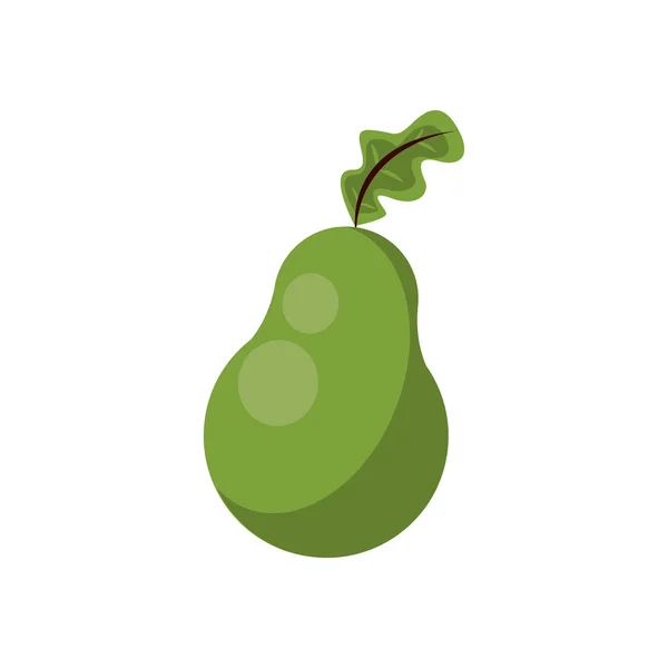 Fruta fresca de pera icono de la naturaleza — Vector de stock