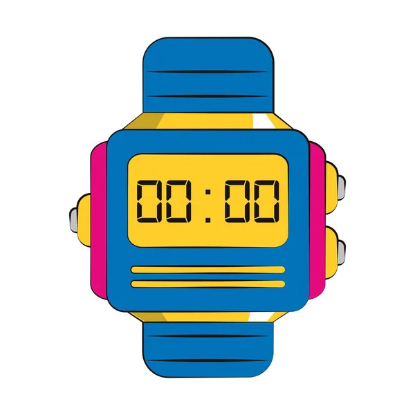 Retro horloge pictogram — Stockvector