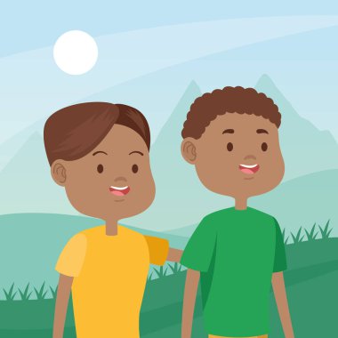 Sahadaki genç çiftler