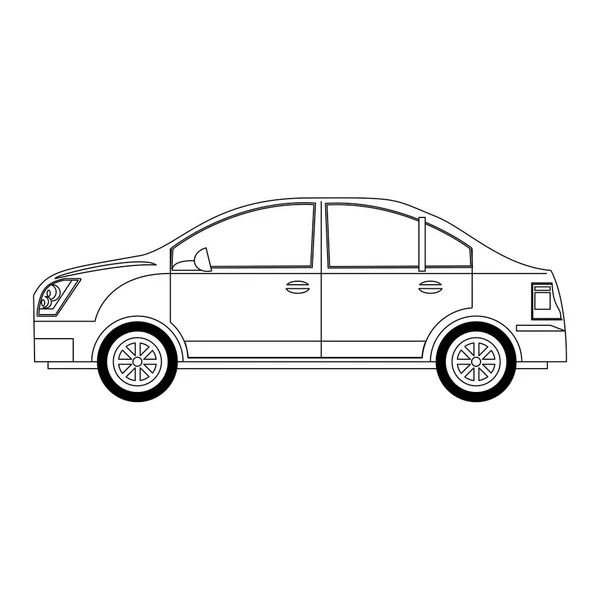 Sedán icono del coche — Vector de stock