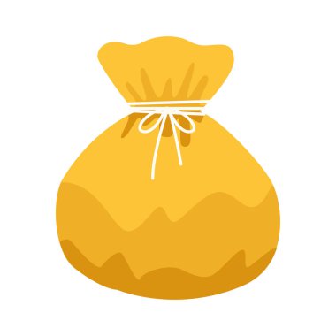 Doğulu şanslı çanta, renkli düz tasarım.