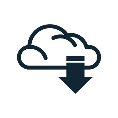 Bulut hesaplama veri izole simgesi