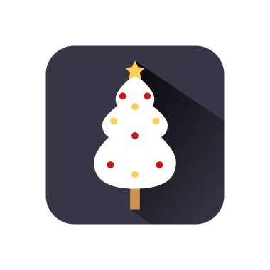 Mutlu noeller çam ağacı ikonu