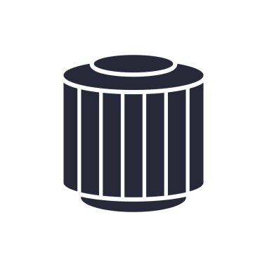 araba montaj parçası düz simge