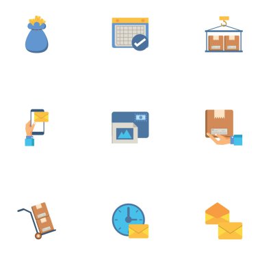 posta servisi simgelerinin demeti