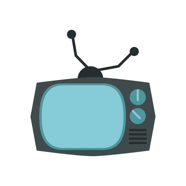 Ikona urządzenia telewizyjnego izolowanego — Wektor stockowy