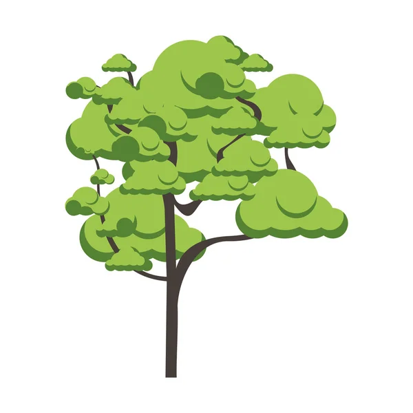 Árbol icono imagen — Vector de stock