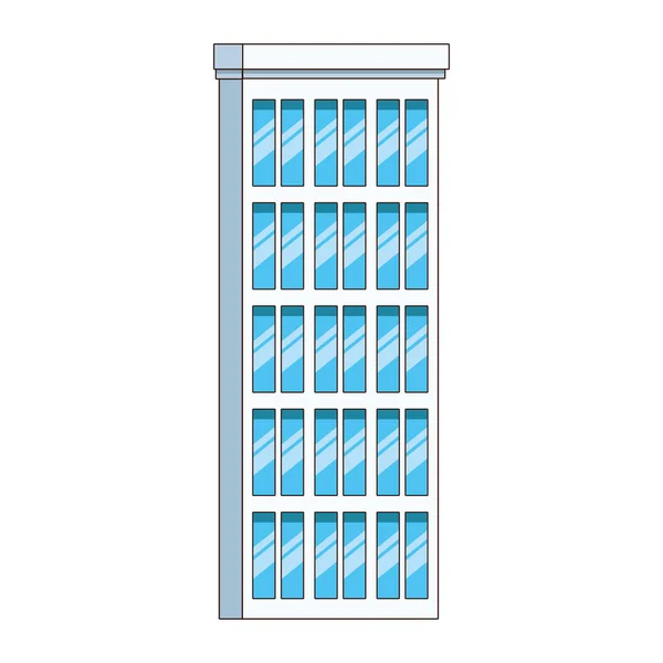 Traditionele stad gebouw icoon, plat ontwerp — Stockvector