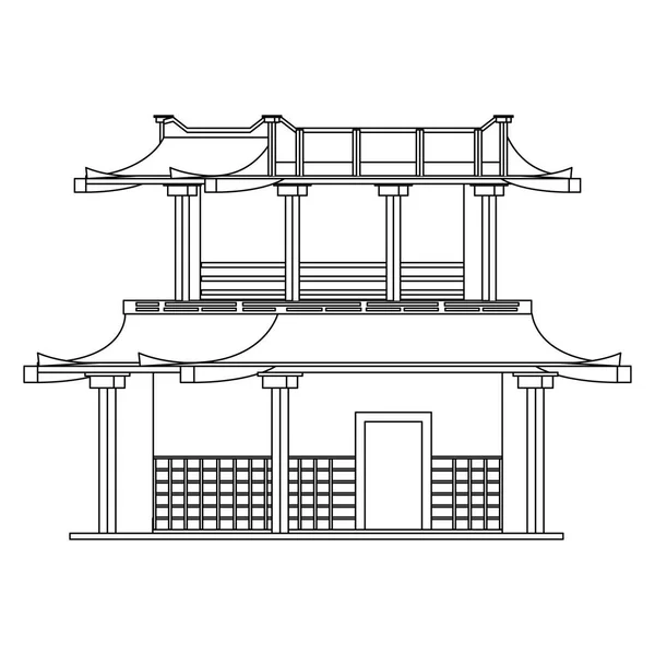 Diseño de monumentos de Japón — Archivo Imágenes Vectoriales