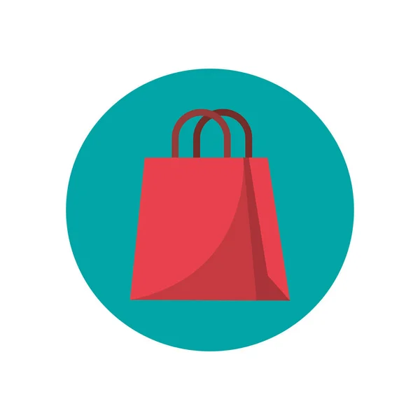 Shoppingbag hantera isolerad ikon — Stock vektor