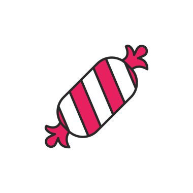 Tatlı şeker lezzetli izole simgesi