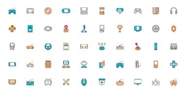 Video oyunu simgelerinin demeti