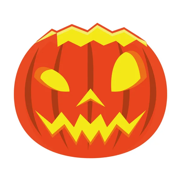 Хэллоуин тыква с иконой лица — стоковый вектор